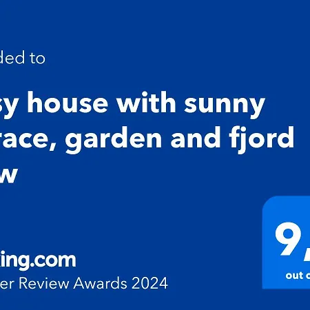 Cosy House With Sunny Terrace, Garden And Fjord View Holiday home